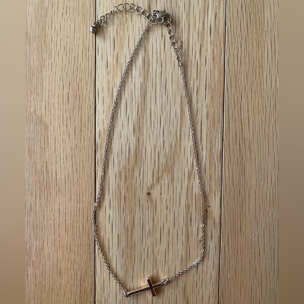 gold cross necklace